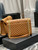 YSL 600166 Envelope Large In Quilted Grain De Poudre Embossed Leather Black Caramel