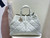 Dior M2820 Large Dior Toujours Bag White Macrocannage Calfskin
