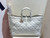 Dior M2820 Large Dior Toujours Bag White Macrocannage Calfskin