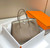 Hermes Gray Clemence Garden Party 30cm Bag H239044
