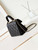 Chanel AS4711  Kelly Bag Calfskin gold tone metal Black