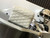YSL  710080 June Box Bag In Quilted Patent Leather White