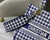 Dior Medium Lady D-Life Bag M0565 Navy Blue and White Butterfly Embroidery