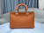 Dior M1151 Medium Lady D-Sire My ABCDior Bag Dark Brandy Bull Leather