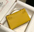 Hermes Kelly Pouchette Swift Leather clutch bag Gold H230269