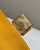 Fendi 8BR792 Medium Baguette 1997 Gold Satin Bag with Sequins 8528