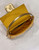 Fendi 8BS017 Mini Baguette Gold sequin and leather bag 8601s