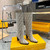 Fendi Women Shoes 8W8348AKXOF1GAA Cut High-heeled blue FF chenille boots 192524