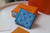 Louis Vuitton Multiple Wallet LV M80422 Monogram Shadow Leather Blue