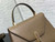 Valextra WBES0056028 Iside Top Handle Medium Bag Dark Gray