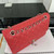 Chanel A01112 Flap Classic Handbag Grained Calfskin & Silver-Tone Metal Red