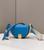 Fendi 8BT346 Moonlight Shoulder Saddle Leather Bag Blue
