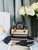 Dior M0505 MINI Lady Dior Bag Natural Wicker Blue Dior Oblique Jacquard