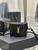 YSL 710080 June Box Bag In Quilted Patent Leather Black with Gold