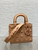 Dior M0538 Small Lady Dior Bag Matte Pink Cannage Calfskin with Diamond Motif