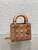Dior M0538 Small Lady Dior Bag Matte Pink Cannage Calfskin with Diamond Motif