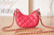 Chanel AP3232 Clutch With Chain Lambskin & Shiny Light Gold Metal Red
