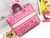 Dior M0566 Large Lady D-Lite Rose red de Jouy Embroidery M1054