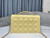 Dior M0997 My Dior Top Handle Bag Yellow Cannage Lambskin