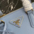 Prada 1BA906 Prada Galleria Saffiano leather mini-bag Light Blue