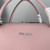 Prada 1BA365 Medium leather handbag Alabaster Pink