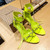 Balenciaga 743057 Women's Cagole 110mm Sandal Optic B77562