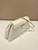 Prada 1BD343 Medium Brushed Leather Handbag White