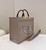 Fendi 8BH386 Sunshine Medium Tote Gray Leather and elaphe shopper bag