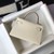 Hermes Kelly Bag Hermes 19CM Epsom Shoulder Mini Bag Beige Silver buckle 20457