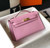 Hermes Mini Kelly Pouchette Epsom Leather H230226 Pink