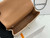 Chanel AS2431 Mini flap Apricot with Brown Lambskin bag with top handle Gold