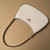 Prada 1BC499 Cleo brushed Gradient leather shoulder bag relief flower White