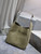 YSL 753837 LE 5 A 7 Supple Large In Suede Barley Green