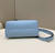 Fendi 8BL146 By The Way Medium Ligth Blue leather Boston bag
