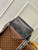 LV M46386 Louis Vuitton Diane Monogram Empreinte Leather Black