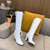 Fendi Women Shoes Cut Multicolor leather high-heeled boots 192497