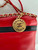 Chanel 22 Mini Handbag AS3980 Shiny Calfskin & Gold-Tone Metal Red & Black