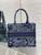 Dior M1265 Small Book Tote Toile de Jouy Sauvage Embroidery M9602