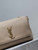 YSL 553804 Saint Laurent Reversible Medium Kate in Suede Bean paste