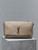 YSL 553804 Saint Laurent Reversible Medium Kate in Suede Bean paste