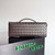 Bottega Veneta BV 741511 Long Clutch Andiamo With Handle Emerald Dark Brown