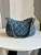 Chanel AS4422 23K Hobo Bag Lambskin Gold Metal Navy Blue