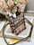 Dior S5555 Mini Dior Book Tote Phone Bag Nude multicolor embroidery S1104