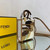 Fendi 8BS051 Mini Sunshine White FF printed fabric mini bag