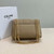 Celine 115853 Medium Celine Victoire Bag In Supple Calfskin Apricot Gold