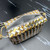 Bottega Veneta BV 777571 Small Loop Camera Bag Silver gold