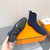 Hermes Shoes H212161Z Duo Ankle Boot Bleu Foncé
