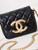 Chanel AP3208 Mini Flap bag With Chain shiny Lambskin & Gold-Tone Metal Black