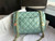 Chanel AS3737 Mini Flap Bag Lambskin Enamel & Gold-Tone Metal Blue
