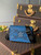 LV N50026 Louis Vuitton Studio Messenger Damier Graphite Blue N50013 Bag - Voguebags
